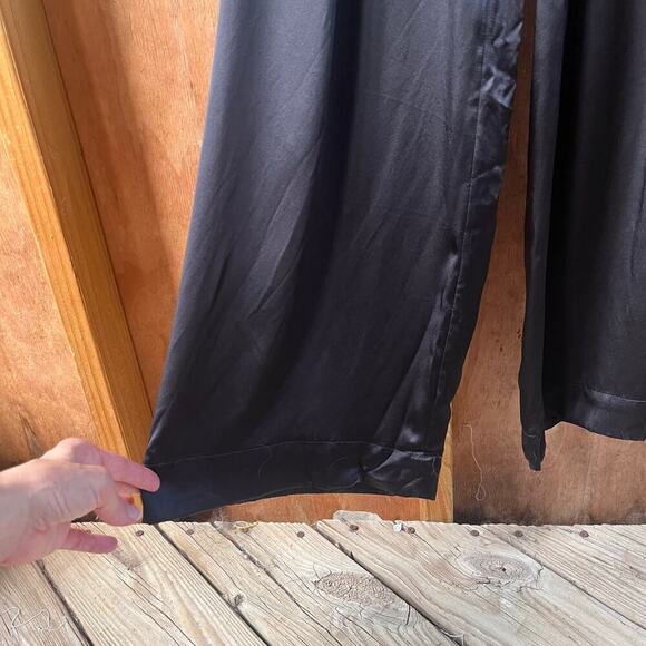 A.B.S. Collection Women's Black Silk One Shoulder Jumpsuit Size 2. NEW - Picture 7 of 11